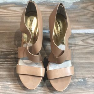 Michael Kors platform nude heels
